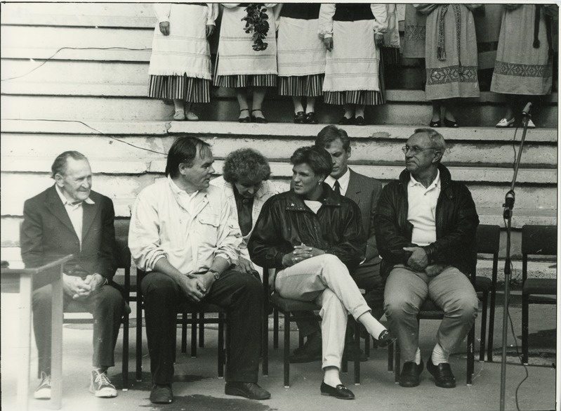 Pildil: Rudolf Tamm, Jüri Kalmus, Erika Salumäe, Vladimir Leonov